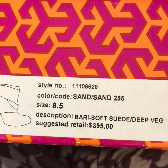 Tory Burch suede slouch booties - size 8.5 - Picture 6 of 6